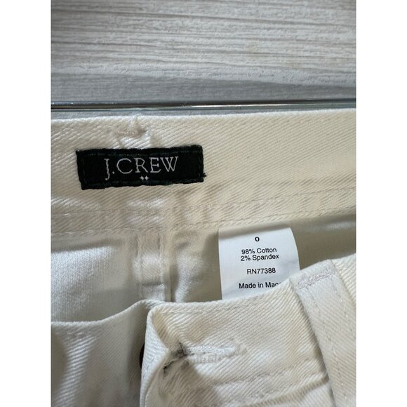 J.Crew‎ Womens White Denim Jeans Size 0 Cotton/Spandex - Picture 3 of 6